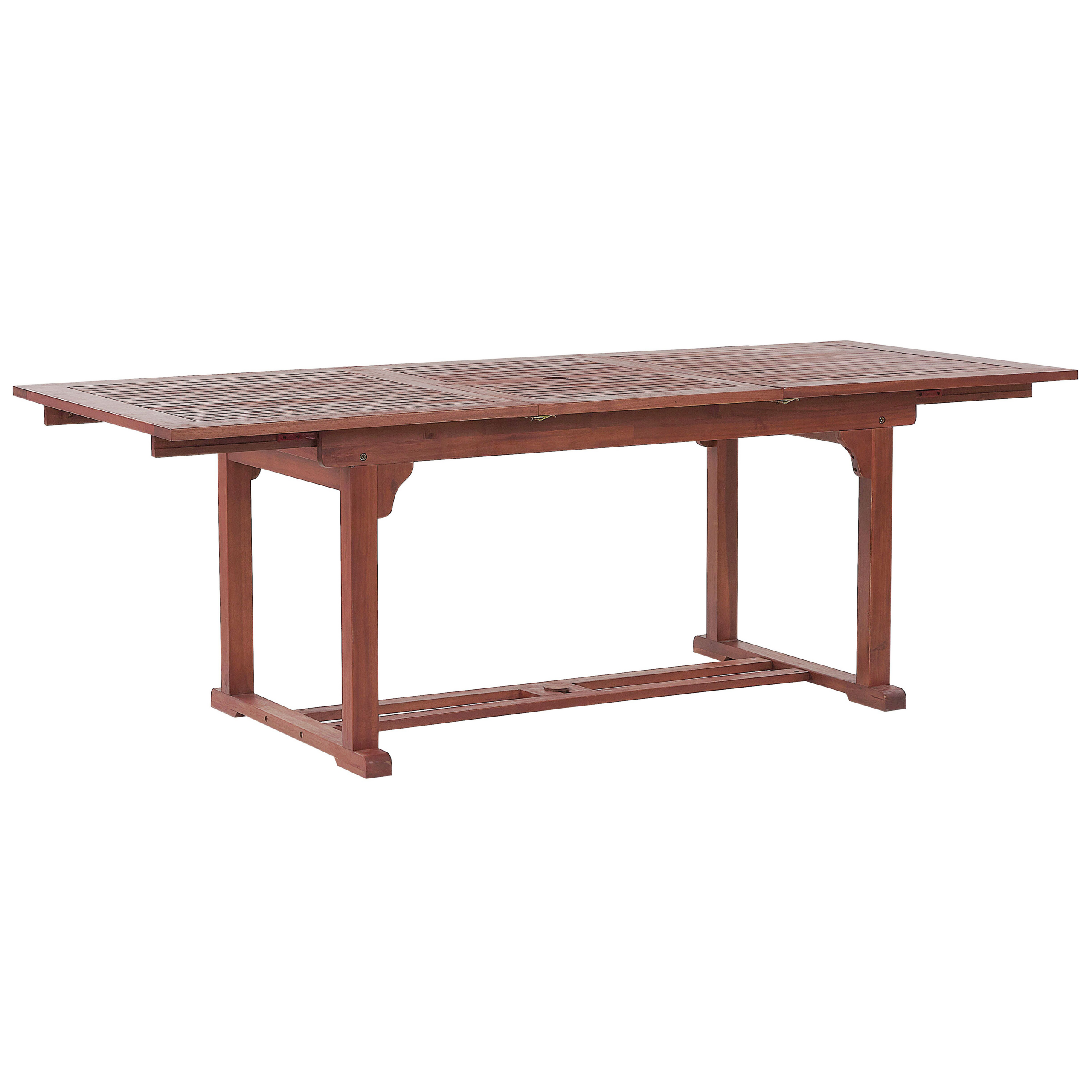 Jatkettava puutarhapöytä TOSCANA 160/220 cm Akaasia Tummanruskea