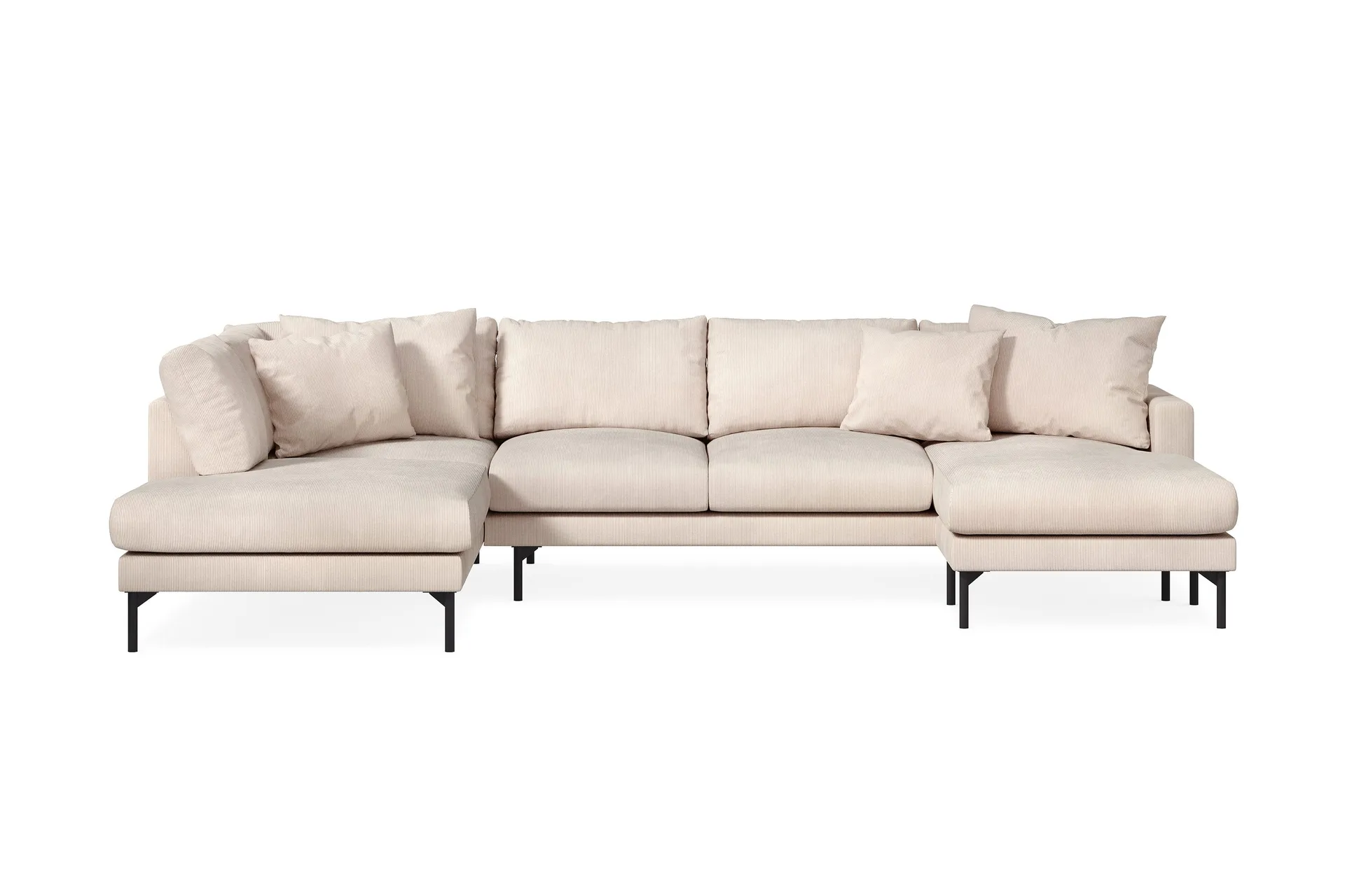 Menard 4-istuttava Vasenkätinen Manchesterista - Beige